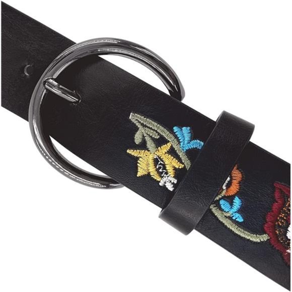 Beautiful Nomad Women\'s Bohemian Embroidery Braided Casual PU Leather Belt main image 2